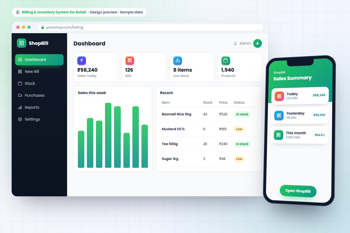 Billing & Inventory System for Retail